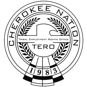 The symbol for the Cherokee Nation Tribal Employment Rights Office (TERO) established in 1983.